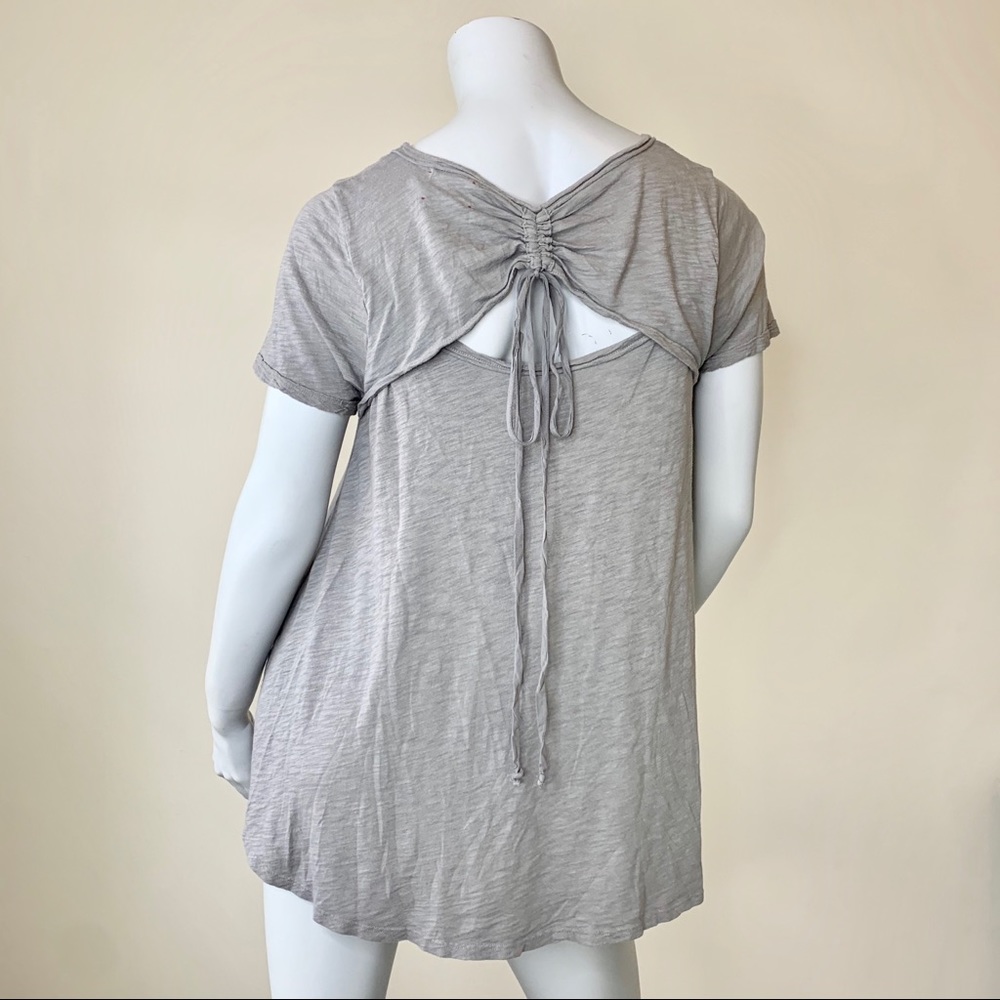 Anthropologie T.la Gray Trapeze Top